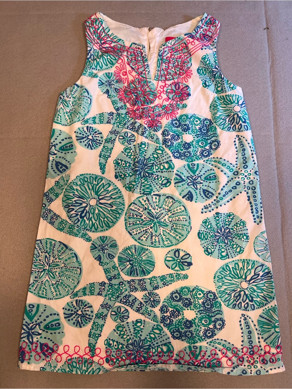 Lilly Pulitzer X Target Kids Starfish/shell Dress Size Small 6/6X
